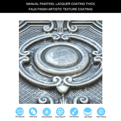 10tiles/lot Glue-Up Ceiling Tiles for Kitchen Renovations, Coffee Shops and Light-Luxury Spaces PL38