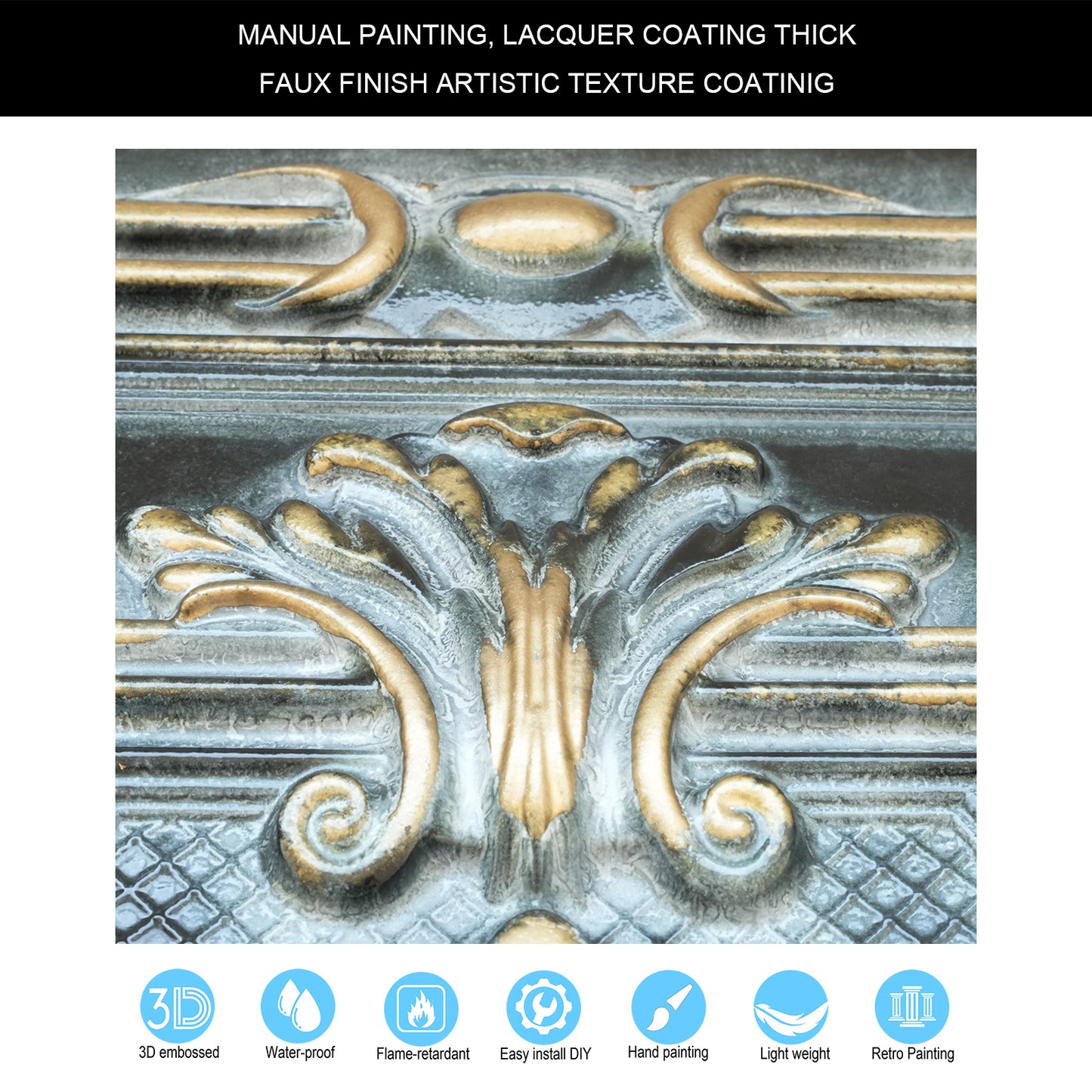 10tiles/lot Embossing Ceiling Tiles for Boutique Restaurants, Premium Lounges and Luxury Hotels PL38