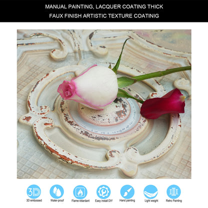 10tiles/lot Decorative PVC Panels for Kitchens, Offices, Living Rooms and Light-Luxury Spaces PL38