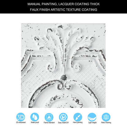 10tiles/lot Decorative PVC Panels for Kitchens, Offices, Living Rooms and Light-Luxury Spaces PL38