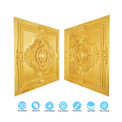 10tiles/lot Tin Ceiling Tiles for Book Cafés, Literary Stores and Creative Cultural Spaces PL38