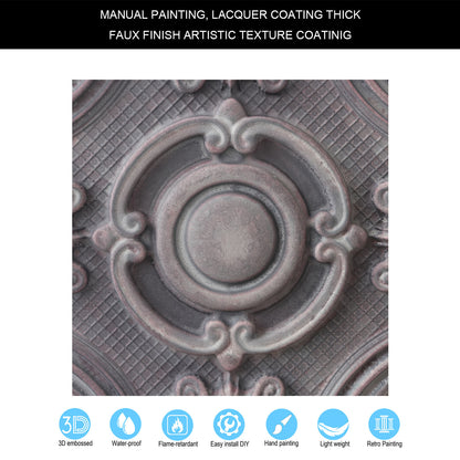 10tiles/lot Glue-Up Ceiling Tiles for Kitchen Renovations, Coffee Shops and Light-Luxury Spaces PL38