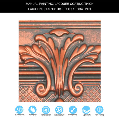 10tiles/lot Tin Ceiling Tiles for Book Cafés, Literary Stores and Creative Cultural Spaces PL38