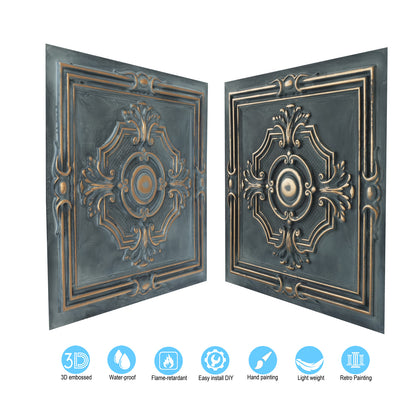 10tiles/lot Embossing Ceiling Tiles for Boutique Restaurants, Premium Lounges and Luxury Hotels PL38