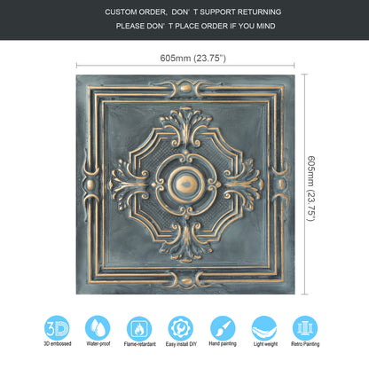 10tiles/lot Embossing Ceiling Tiles for Boutique Restaurants, Premium Lounges and Luxury Hotels PL38