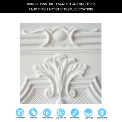 10tiles/lot Decorative PVC Panels for Kitchens, Offices, Living Rooms and Light-Luxury Spaces PL38