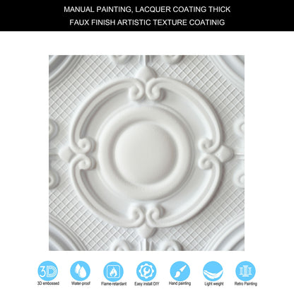 10tiles/lot Decorative PVC Panels for Kitchens, Offices, Living Rooms and Light-Luxury Spaces PL38