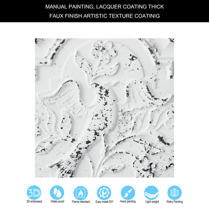 10tiles/lot Embossed Ceiling Tiles for Elegant Restaurants, Coffee Shops and Contemporary Bedrooms PL39