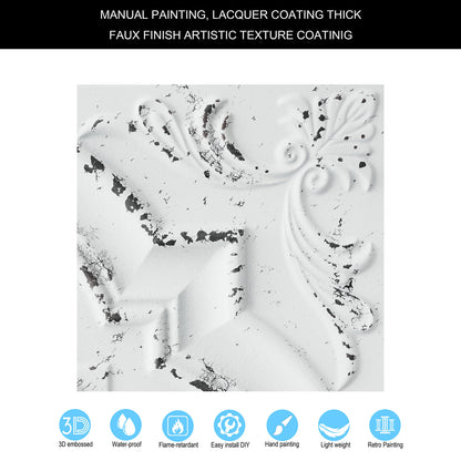 10tiles/lot Embossed Ceiling Tiles for Elegant Restaurants, Coffee Shops and Contemporary Bedrooms PL39