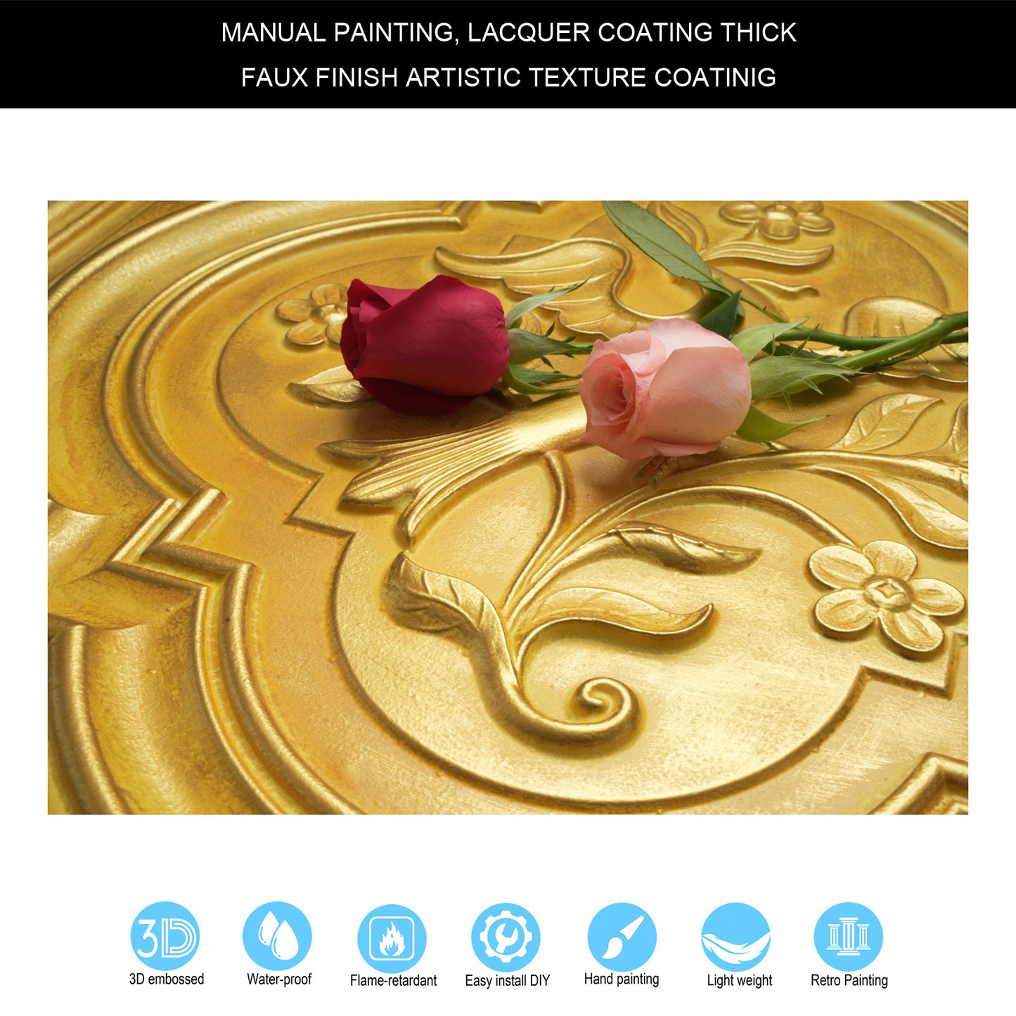 10tiles/lot Multi-Layer 3D Ceiling Tiles for Upscale Restaurants and High-End Bars PL39