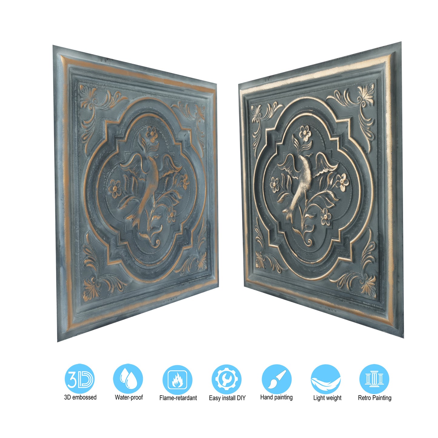10tiles/lot 3D Artistic Ceiling Tiles for Museums, Exhibitions and High-Impact Interiors PL39