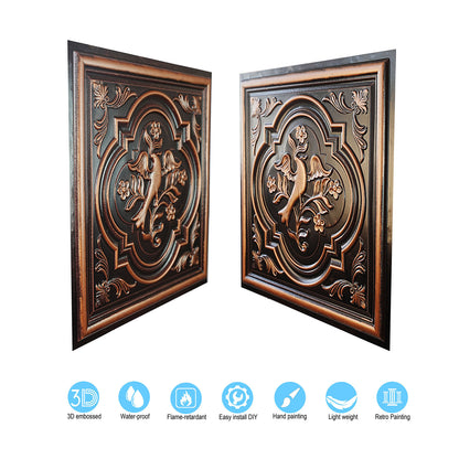 10tiles/lot Artistic Ceiling Tiles for Libraries, Museums, Craft Studios and Cultural Interiors PL39