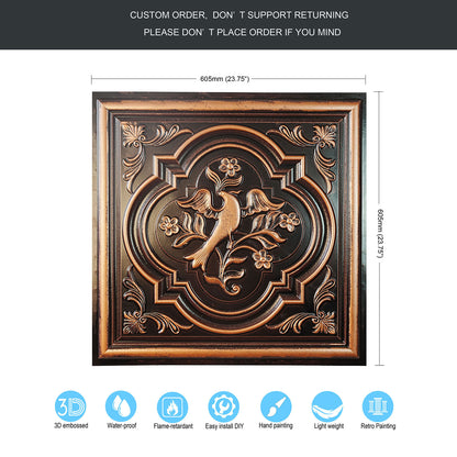 10tiles/lot Artistic Ceiling Tiles for Libraries, Museums, Craft Studios and Cultural Interiors PL39