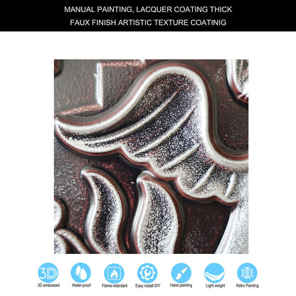 10tiles/lot DIY Faux Metal Ceiling Tile Panels for Café Bars, Studios and Artistic Interiors PL39