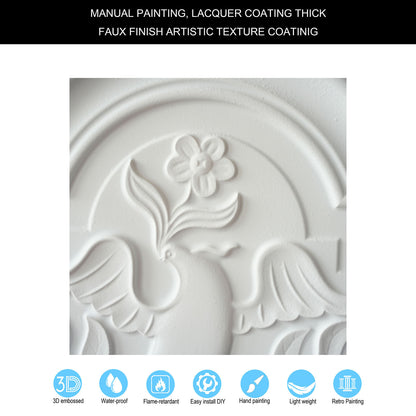 10tiles/lot Embossed Ceiling Tiles for Elegant Restaurants, Coffee Shops and Contemporary Bedrooms PL39