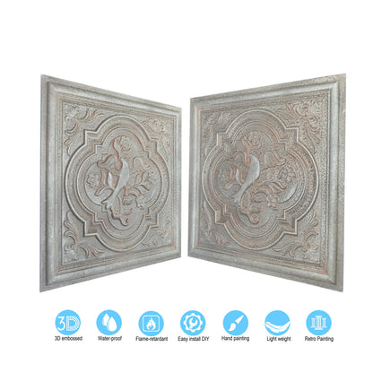 10tiles/lot Artistic Ceiling Tiles for Libraries, Museums, Craft Studios and Cultural Interiors PL39