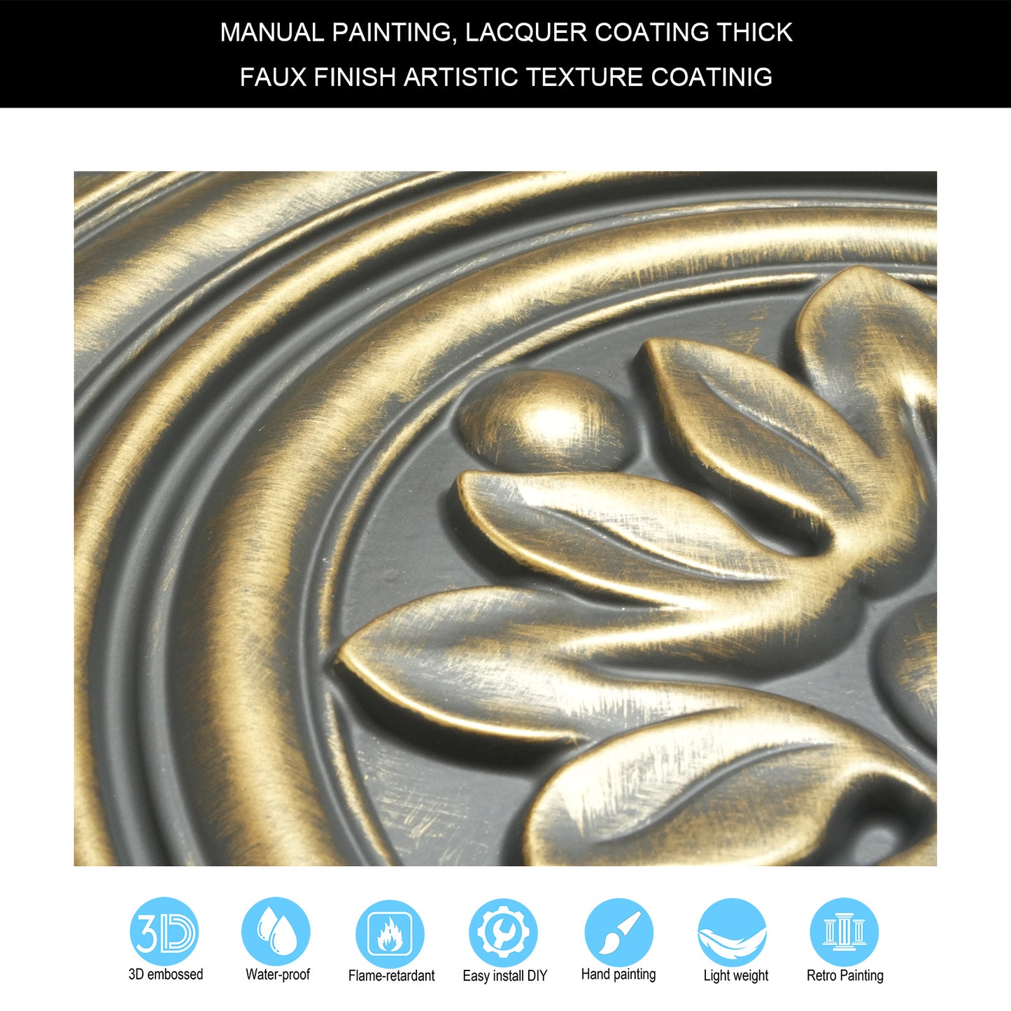 10tiles/lot Embossing Ceiling Tiles for Boutique Restaurants, Premium Lounges and Luxury Hotels PL50