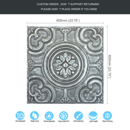 10tiles/lot 3D Ceiling Tiles for Modern Bedrooms, Kitchens, Cafés and Creative Interior Spaces PL50