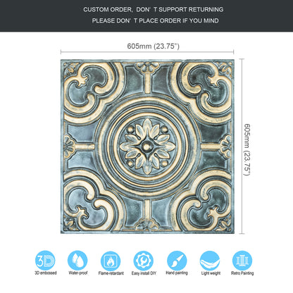 10tiles/lot Embossing Ceiling Tiles for Boutique Restaurants, Premium Lounges and Luxury Hotels PL50