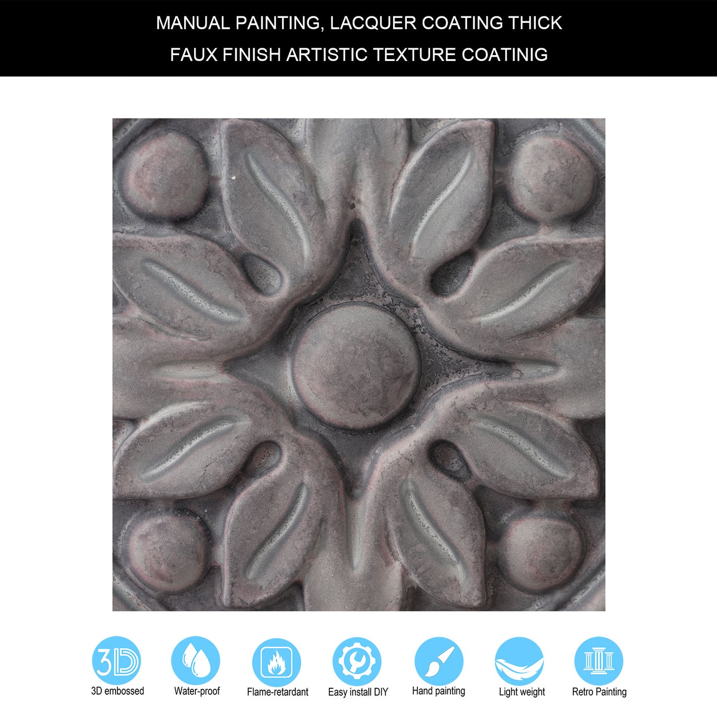 10tiles/lot 3D Ceiling Tiles for Modern Bedrooms, Kitchens, Cafés and Creative Interior Spaces PL50