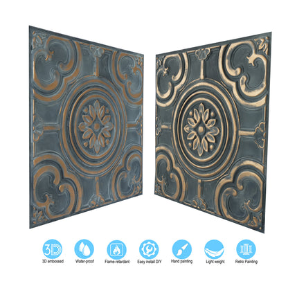 10tiles/lot Embossing Ceiling Tiles for Boutique Restaurants, Premium Lounges and Luxury Hotels PL50