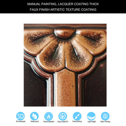 10tiles/lot 3D Faux Metal Ceiling Tiles for Stylish Bars, Clubs and Trendy Restaurants PL50