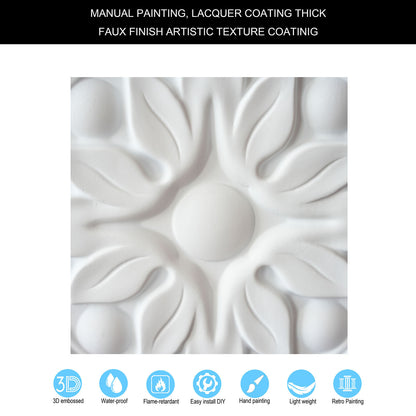 10tiles/lot Textured PVC Ceiling Tiles for Light-Luxury Restaurants, Salons and Beauty Studios PL50