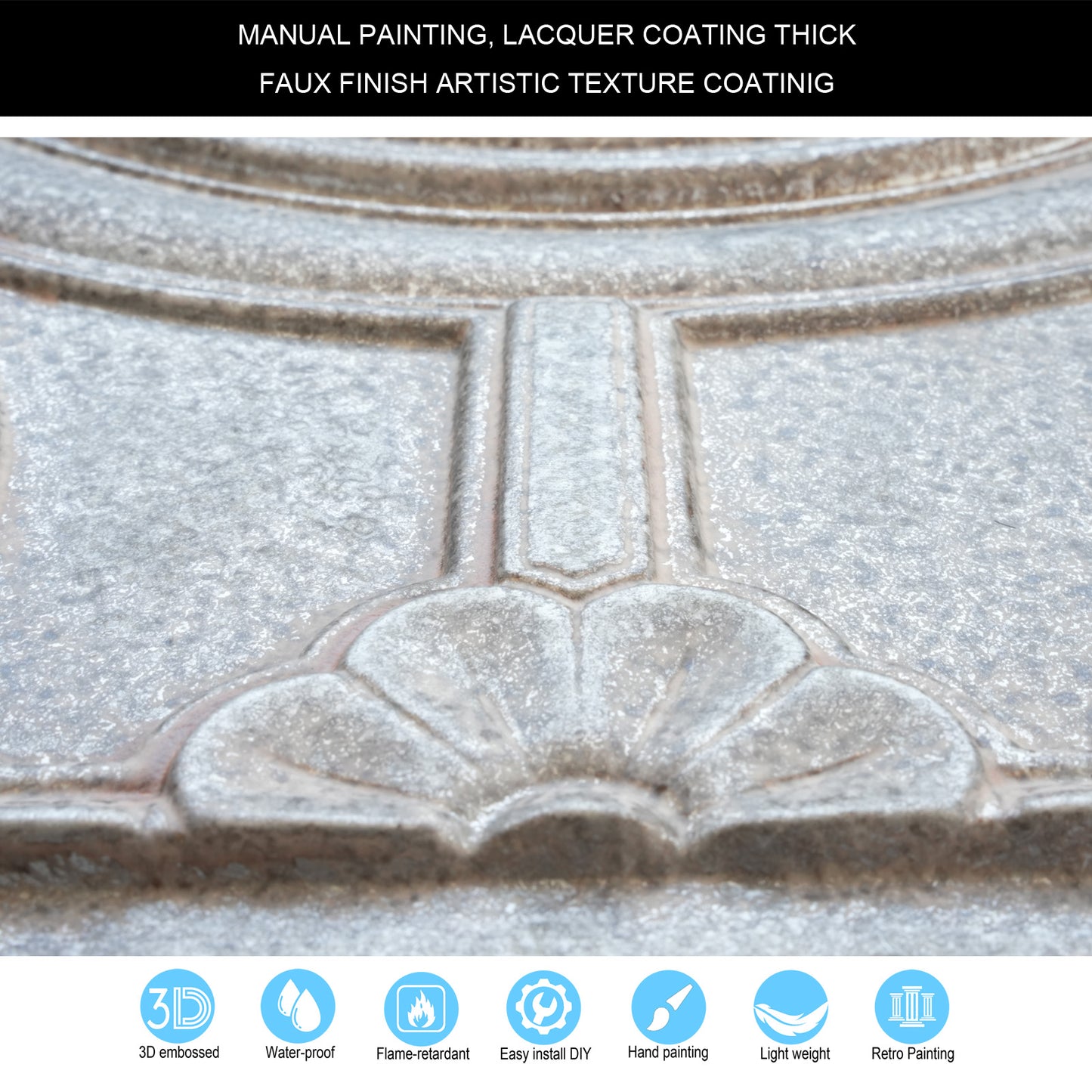 10tiles/lot 3D Ceiling Tiles for Modern Bedrooms, Kitchens, Cafés and Creative Interior Spaces PL50