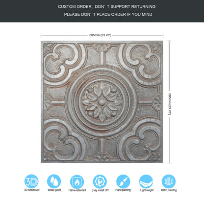 10tiles/lot 3D Ceiling Tiles for Modern Bedrooms, Kitchens, Cafés and Creative Interior Spaces PL50