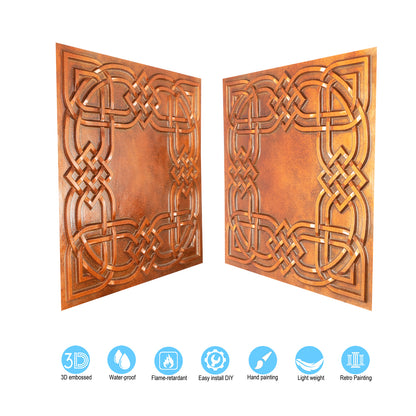 10tiles/lot  Drop-In Decorative Tin Tiles for Hotels, Villas and Modern Office Buildings PL61