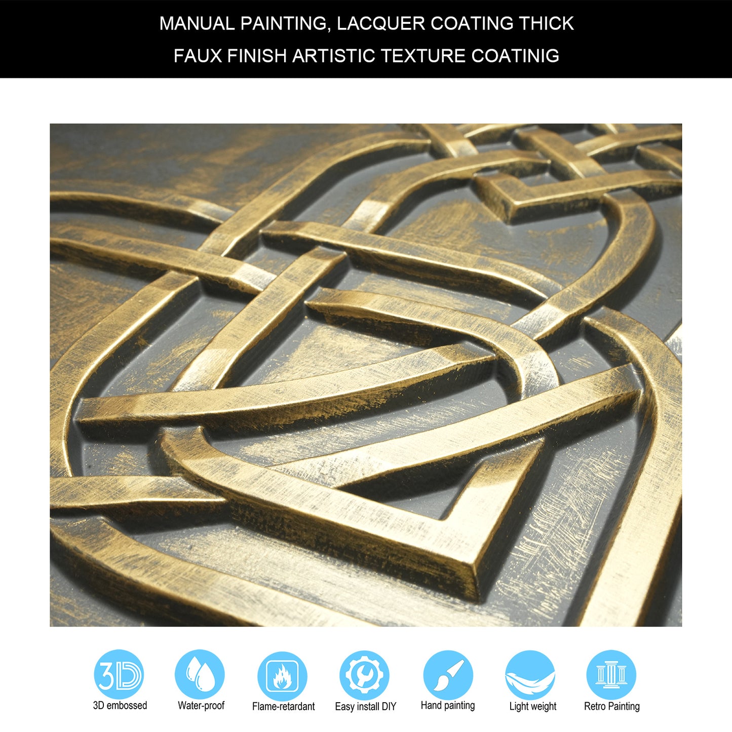 10tiles/lot Glue-Up Ceiling Tiles for Kitchen Renovations, Coffee Shops and Light-Luxury Spaces PL61