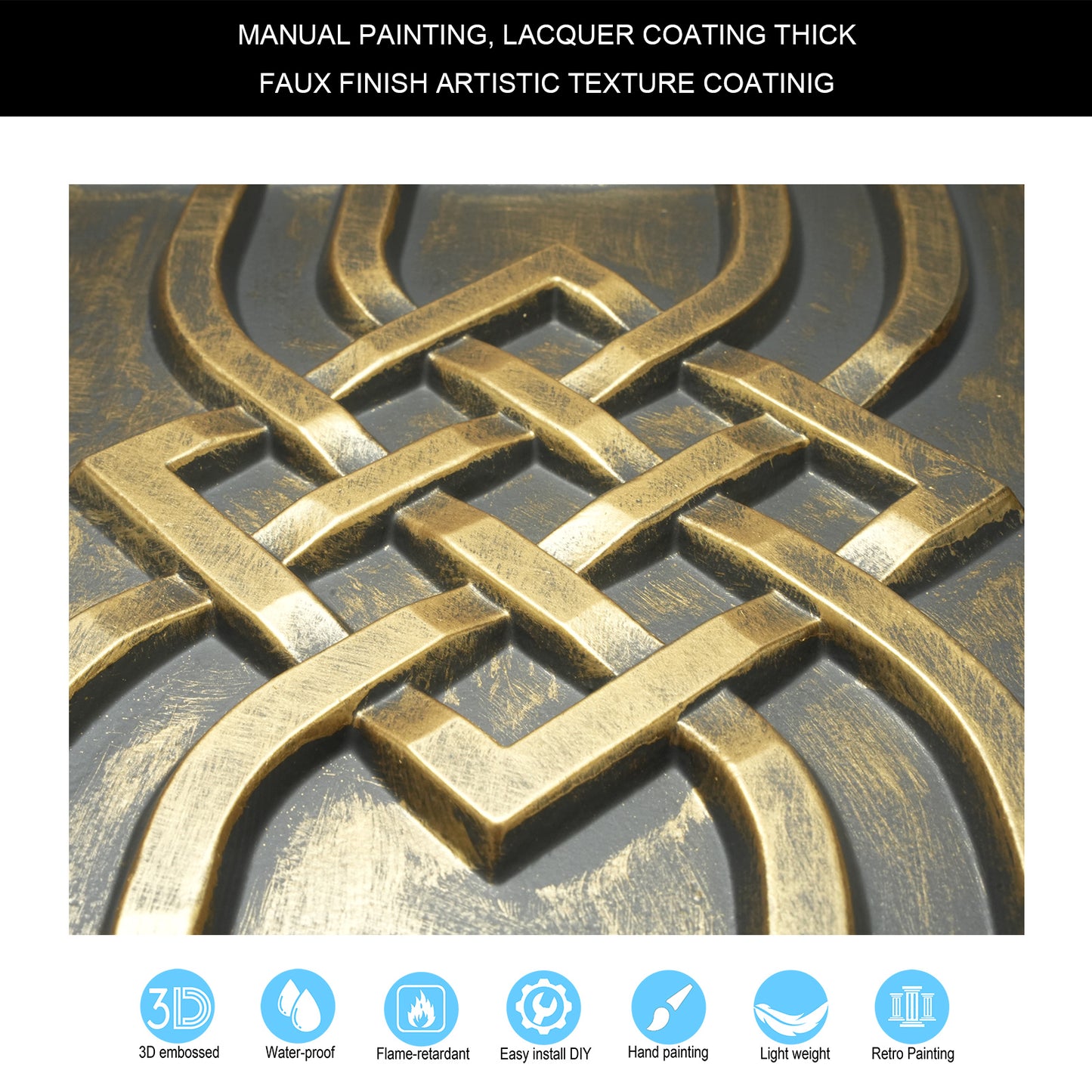 10tiles/lot Glue-Up Ceiling Tiles for Kitchen Renovations, Coffee Shops and Light-Luxury Spaces PL61