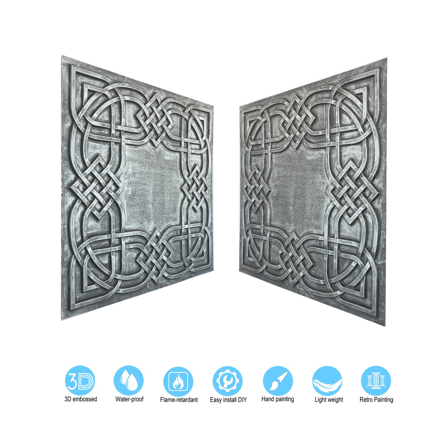 10tiles/lot Decorative Tin Ceiling Tiles for Upscale Restaurants, Coffee Shops and Boutique Hotels PL61