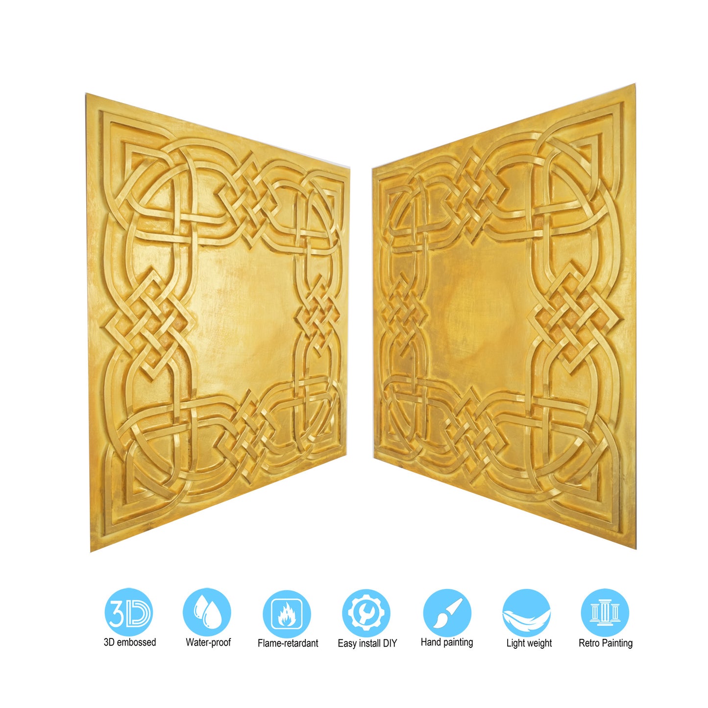 10tiles/lot  Drop-In Decorative Tin Tiles for Hotels, Villas and Modern Office Buildings PL61