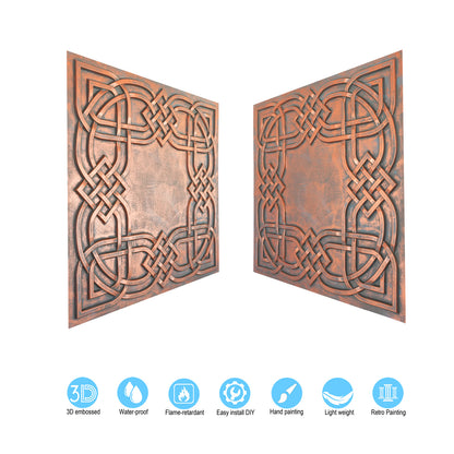 10tiles/lot  Drop-In Decorative Tin Tiles for Hotels, Villas and Modern Office Buildings PL61