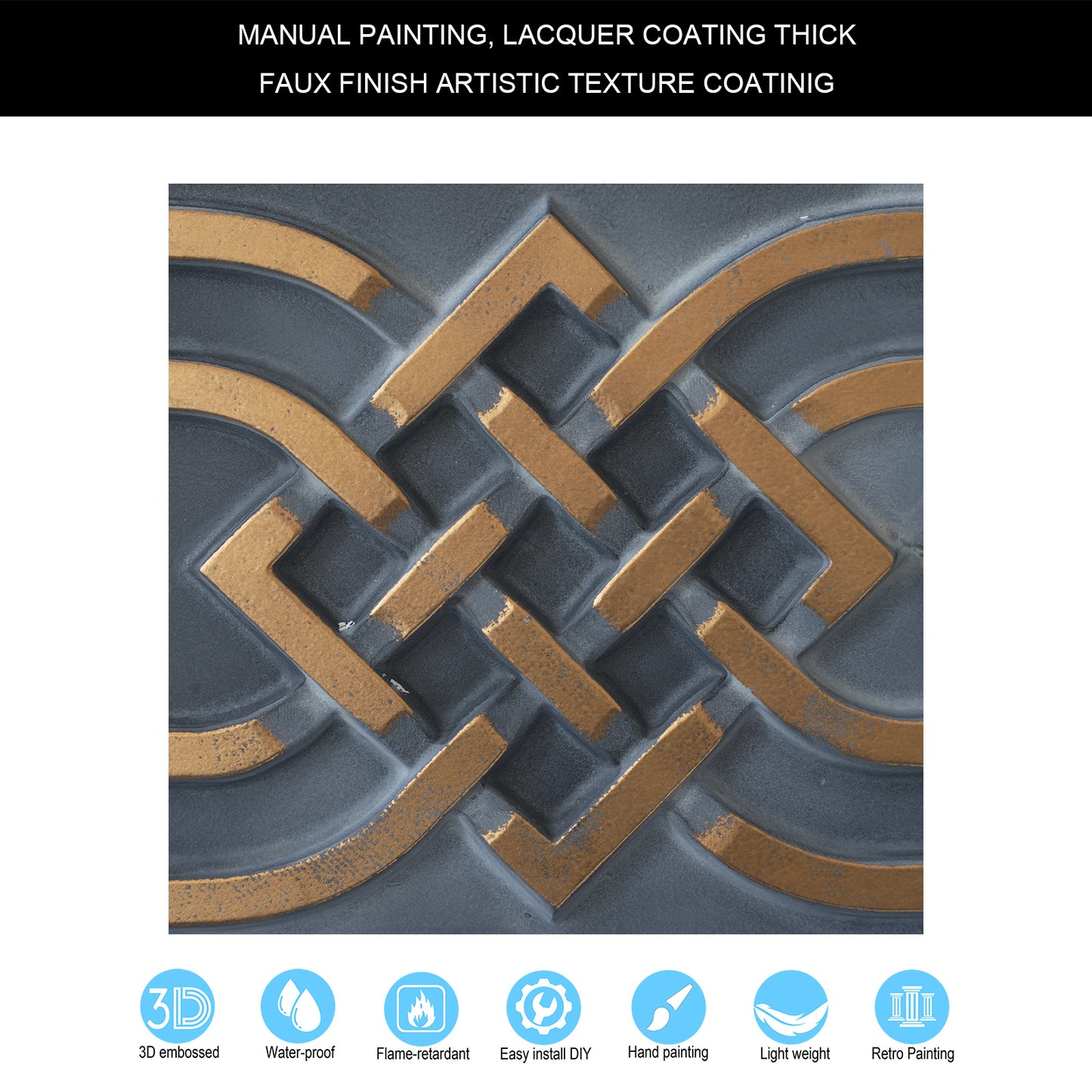 10tiles/lot Glue-Up Ceiling Tiles for Kitchen Renovations, Coffee Shops and Light-Luxury Spaces PL61