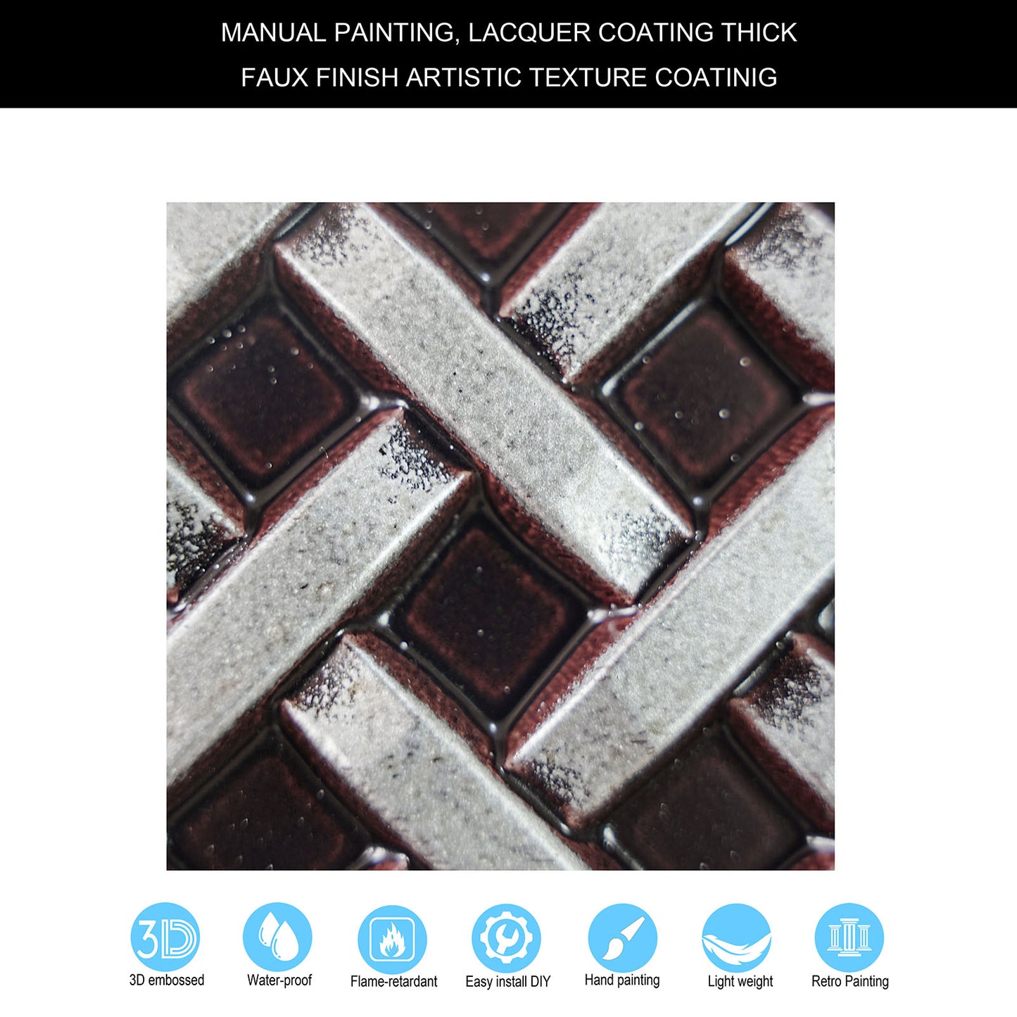 10tiles/lot Decorative Ceiling Tiles for Luxury Hotels, Villas, Salons and High-End Interiors PL61