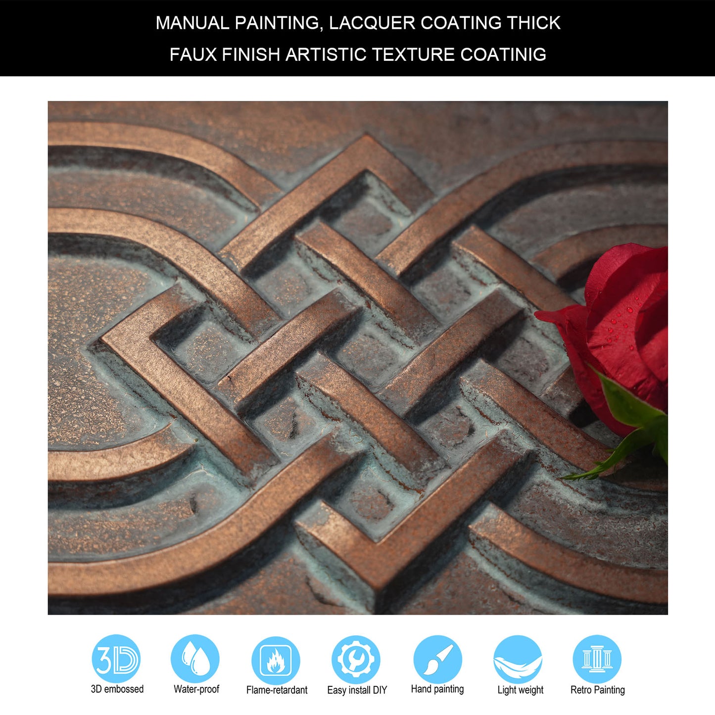 10tiles/lot Decorative Ceiling Tiles for Luxury Hotels, Villas, Salons and High-End Interiors PL61