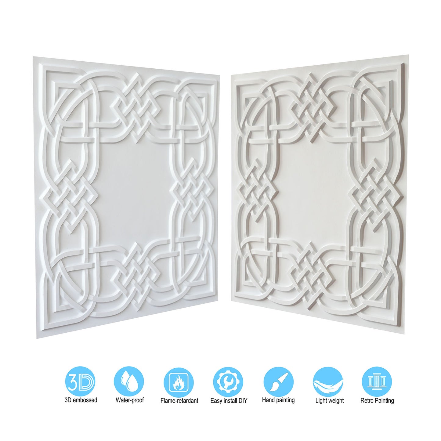 10tiles/lot Artistic Ceiling Tiles for Book Cafés, Literary Shops and Cultural Retail Spaces PL61