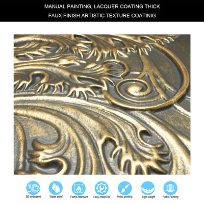 10tiles/lot Drop-In Tin Ceiling Tiles for Restaurants, Bars, Meeting Rooms and Retail Spaces PL62