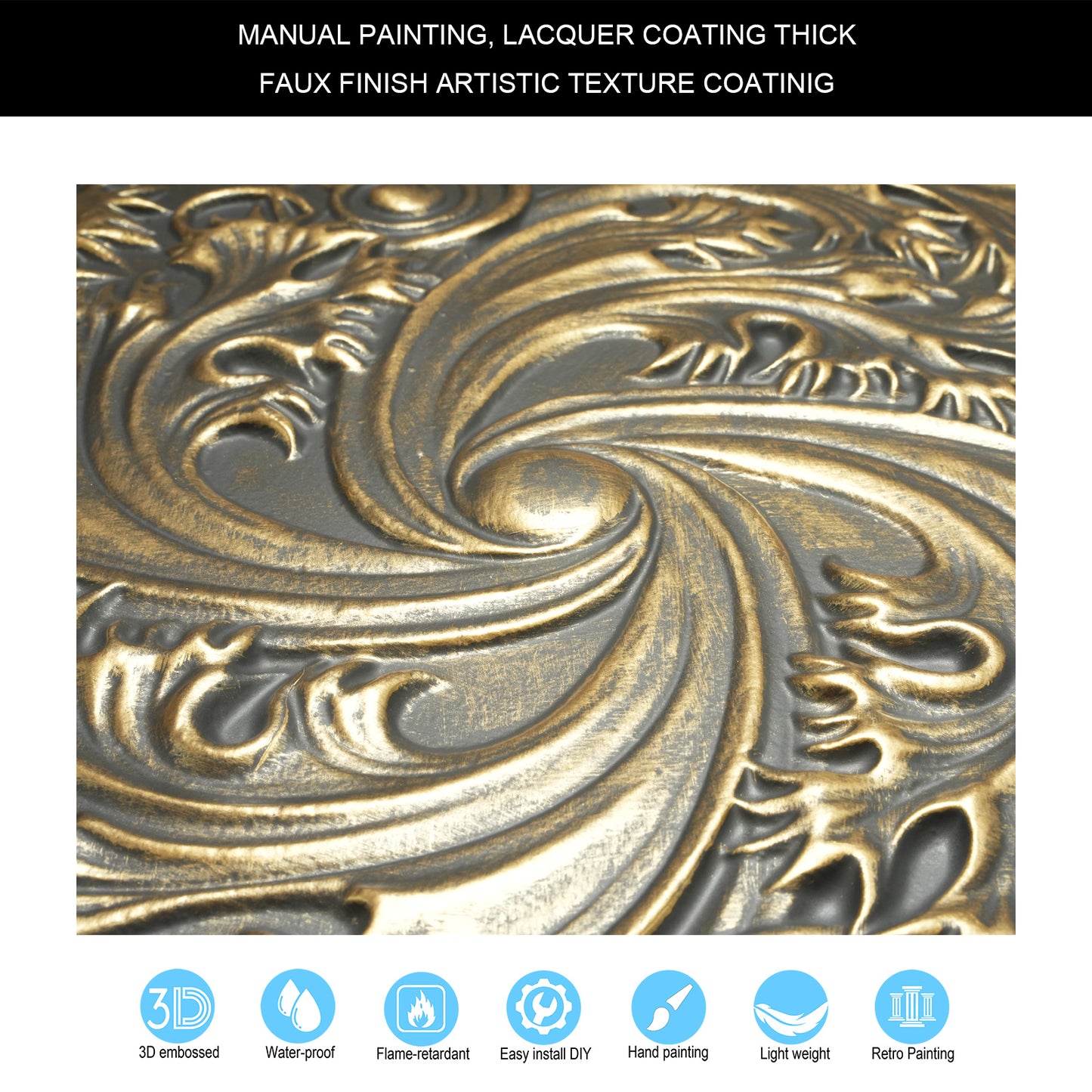 10tiles/lot Drop-In Tin Ceiling Tiles for Restaurants, Bars, Meeting Rooms and Retail Spaces PL62