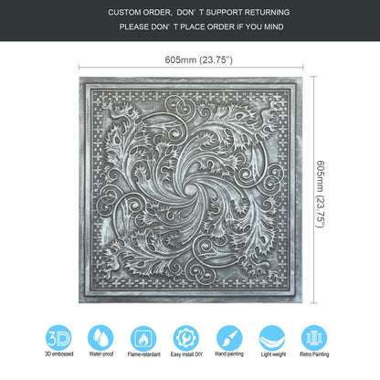10tiles/lot Embossing Ceiling Tiles for Boutique Restaurants, Premium Lounges and Luxury Hotels PL62