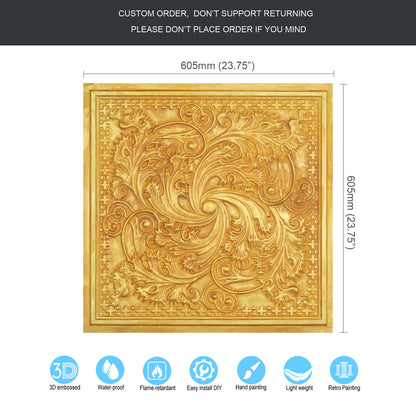 10tiles/lot Tin Ceiling Tiles for Book Cafés, Literary Stores and Creative Cultural Spaces PL62