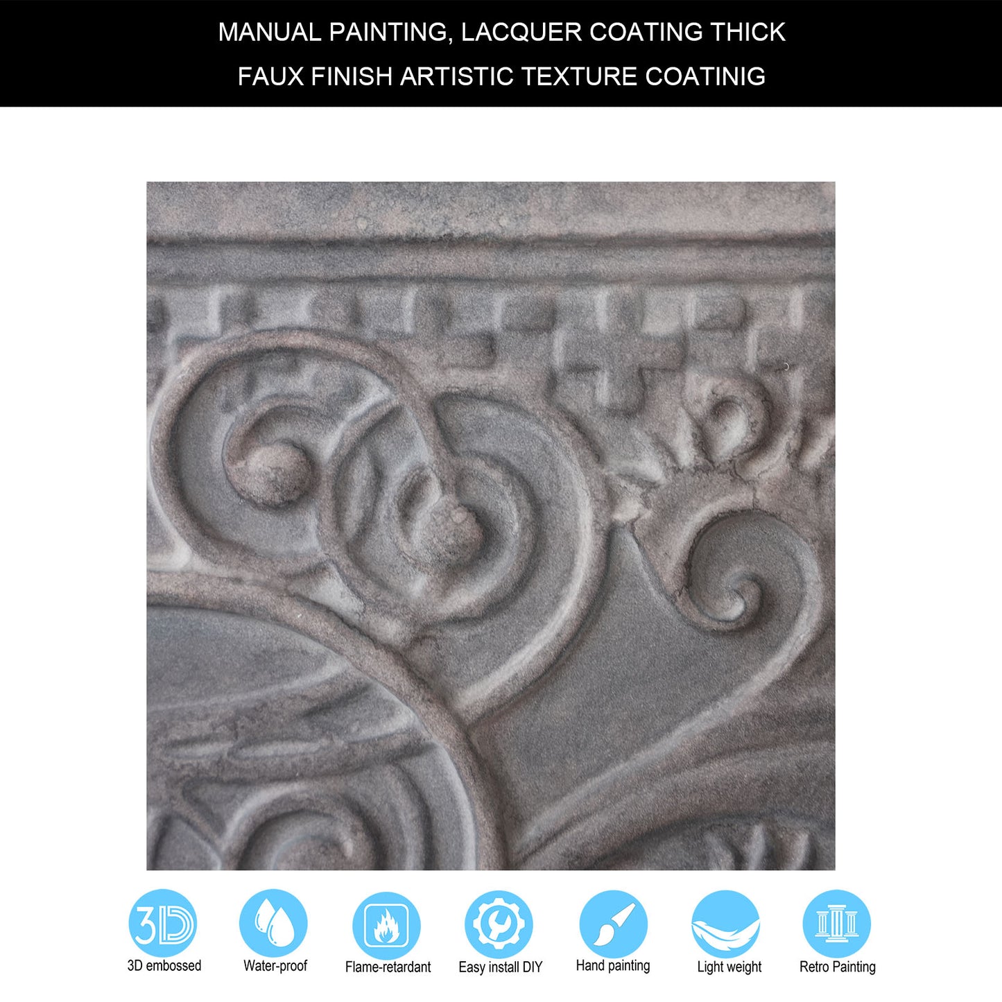 10tiles/lot Embossing Ceiling Tiles for Boutique Restaurants, Premium Lounges and Luxury Hotels PL62