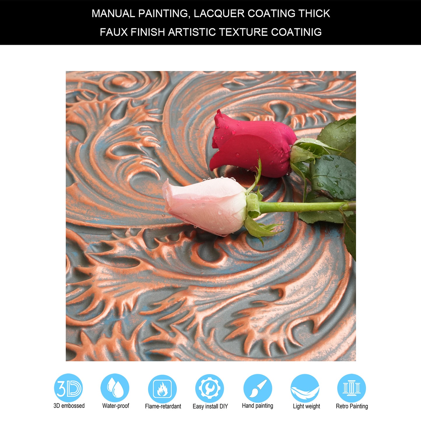 10tiles/lot Tin Ceiling Tiles for Book Cafés, Literary Stores and Creative Cultural Spaces PL62