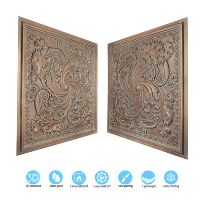 10tiles/lot Tin Ceiling Tiles for Book Cafés, Literary Stores and Creative Cultural Spaces PL62