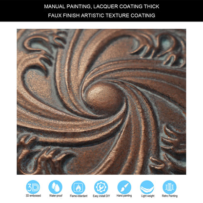 10tiles/lot Tin Ceiling Tiles for Book Cafés, Literary Stores and Creative Cultural Spaces PL62