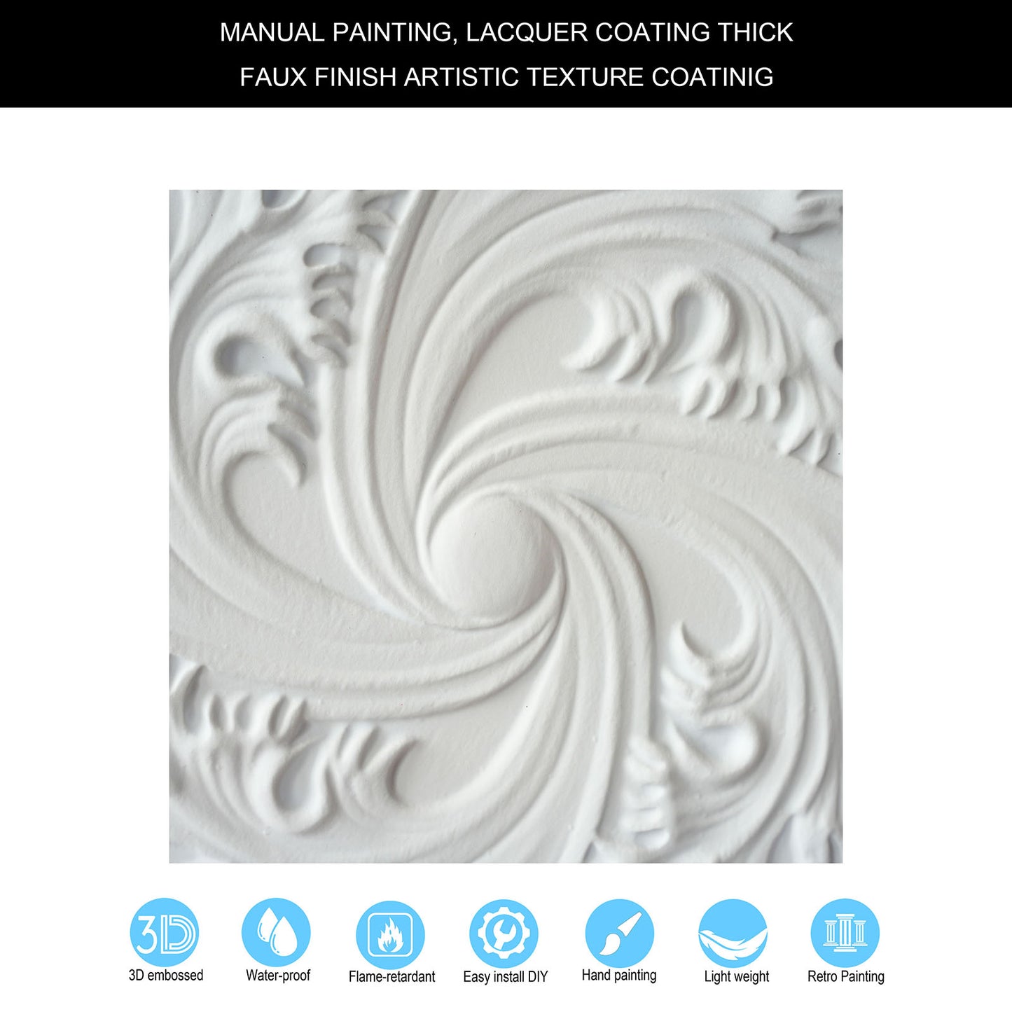 10tiles/lot Distressed Faux Tin Ceiling Tiles for Industrial Cafés, Craft Workshops and Retro Interiors PL62