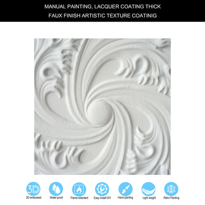 10tiles/lot Distressed Faux Tin Ceiling Tiles for Industrial Cafés, Craft Workshops and Retro Interiors PL62