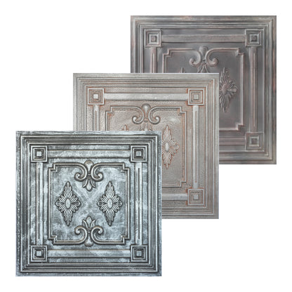 10tiles/lot Faux Tin Textured Tiles for Creative Restaurants, Coffee Shops and Unique Bars PL63